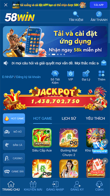 58win - Link đăng ký 58win.com - Truy cập ngay nhận 88k